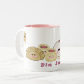 Dom Sum Cup!!! Tweekleurige Koffiemok (Voorkant links)