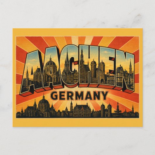 Dom van Aken Duitsland Briefkaart (Voorkant)