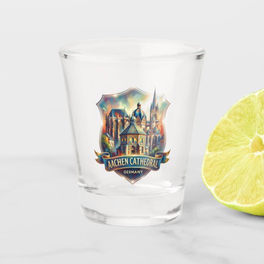 Dom van Aken Duitsland Shot Glas (Voorkant)