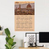Dom van Firenze, Florence Italië 2024 Agenda Poster (Thuiskantoor)