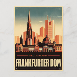 Dom van Frankfurt am main Frankfurt kathedraal Briefkaart