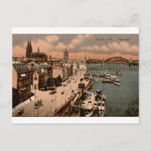 Dom van Keulen Rijn Oude Rivierfrontzicht Briefkaart