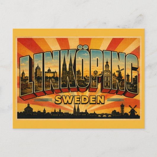 Dom van Linköping Zweden Briefkaart (Voorkant)