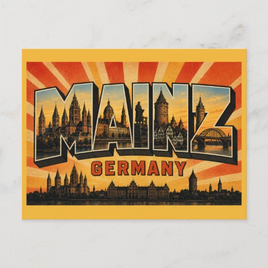 Dom van Mainz Duitsland Briefkaart (Voorkant)