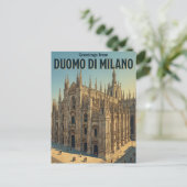 Dom van Milaan Italië Briefkaart (Staand voorkant)