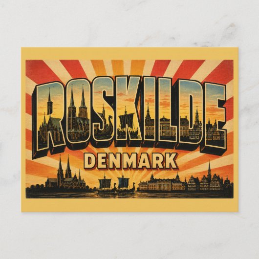 Dom van Roskilde Denemarken Briefkaart (Voorkant)