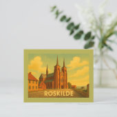 Dom van Roskilde Denemarken Briefkaart (Staand voorkant)