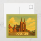Dom van Roskilde Denemarken Briefkaart (Voorkant / Achterkant)