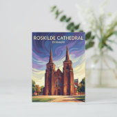 Dom van Roskilde Denemarken Briefkaart (Staand voorkant)