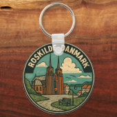 Dom van Roskilde Denemarken Sleutelhanger (Voorkant)
