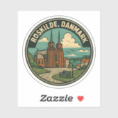 Dom van Roskilde Denemarken Sticker (Vel)