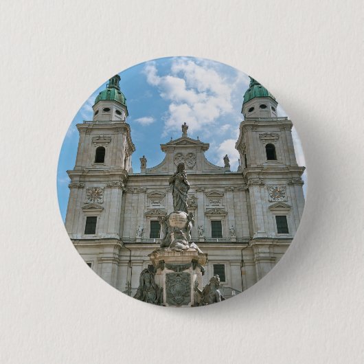 Dom van Salzburg Ronde Button 5,7 Cm (Voorkant)