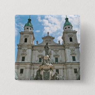 Dom van Salzburg Vierkante Button 5,1 Cm