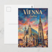 Dom van St. Stefan Oostenrijk Briefkaart (Voorkant / Achterkant)