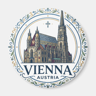 Dom van St. Stefan Oostenrijk Magneet