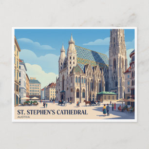 Dom van St. Stefan Wenen Oostenrijk Briefkaart