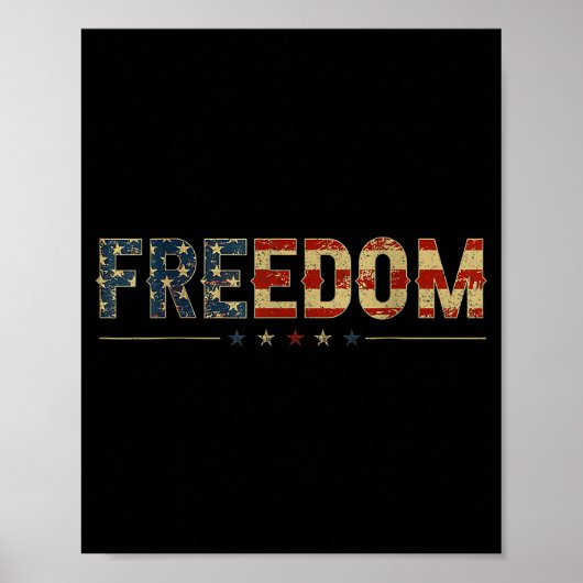 Dom Vintage Amerikaanse Vlag Poster (Voorkant)