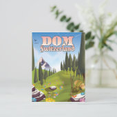 Dom Zwitserland reisposter Briefkaart (Staand voorkant)