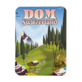 Dom Zwitserland reisposter Magneet (Verticaal)