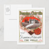 Domaine De Clairville Wine LabelEurope Briefkaart (Voorkant / Achterkant)