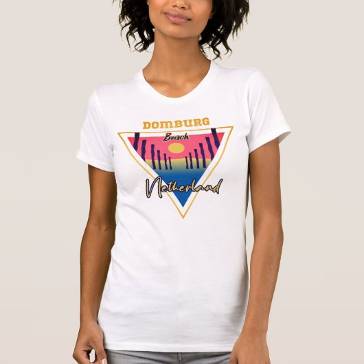 Domburg Beach Netherland T-Shirt (Voorkant)