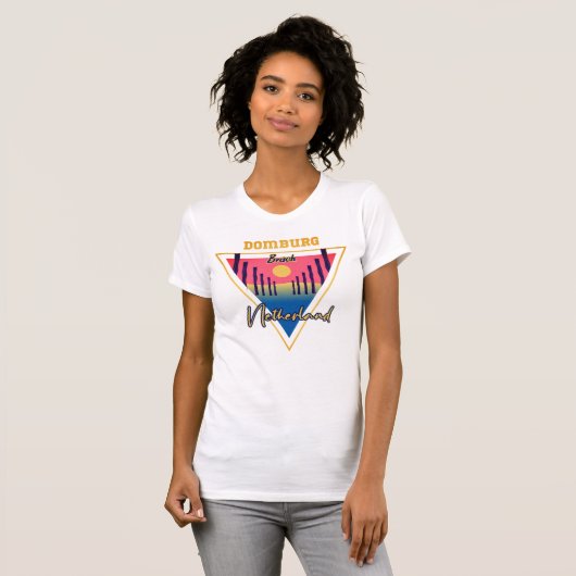 Domburg Beach Netherland T-Shirt (Voorkant volledig)