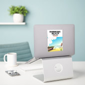 Domburg Beach Zeeland Domburg Strand  Sticker (Laptop op bureau)