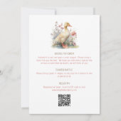 Dome All-in-One QR-code uitnodiging voor babyborre (Achterkant)