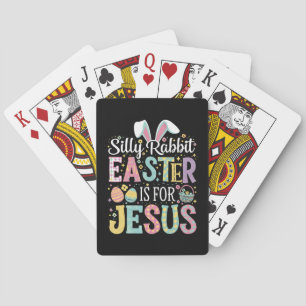 Dome Domme Konijn Pasen Is Voor Jezus Schattig Kon Pokerkaarten