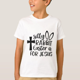 Dome Dwaze Konijn Pasen Is Voor Jezus  T-shirt