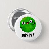 Dome-erwt Grappige Domme Erwt Woordgrap Ronde Button 5,7 Cm (Voorkant /achterkant)