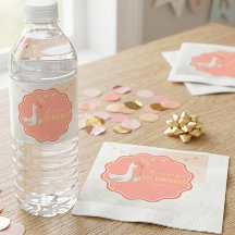 Dome Gans Eerste Verjaardag Waterfles Label