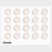 Dome Gans Eerste Verjaardagssticker Persoonlijk Ronde Sticker (Vel)