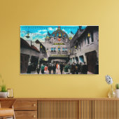 Dome Hotel uit Ocean Park Pier Canvas Afdruk (Insitu (Woonkamer))