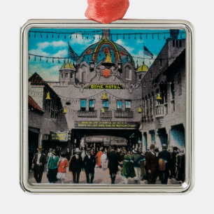 Dome Hotel uit Ocean Park Pier Metalen Ornament