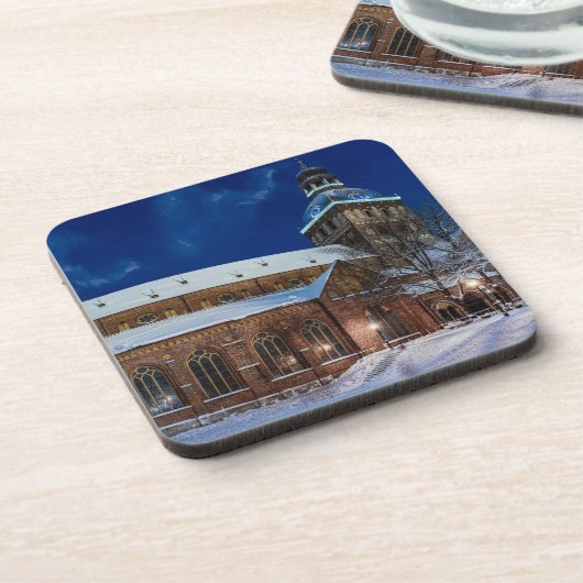 Dome kathedraal op het Dome-plein in Riga, Letland Bier Onderzetter (Linkerzijde)