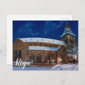 Dome kathedraal op het Dome-plein in Riga, Letland Briefkaart (Voorkant / Achterkant)