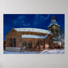 Dome kathedraal op het Dome-plein in Riga, Letland Poster