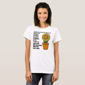 Dome mensen planten grappige T-shirts (Voorkant volledig)