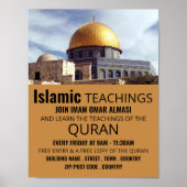Dome of the Rock, Islamic Teaching Adverteren Poster (Voorkant)