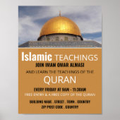 Dome of the Rock, Islamic Teaching Adverteren Poster (Voorkant)