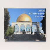 Dome of the Rock, Jerusalem, aangepaste berichtopt Legpuzzel (Horizontaal)