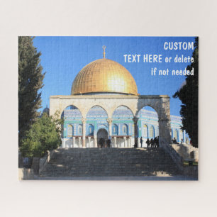 Dome of the Rock, Jerusalem, aangepaste berichtopt Legpuzzel