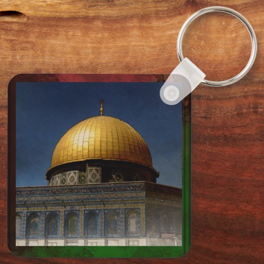Dome of the Rock Jerusalem Al-Quds Keychain (Achterkant)