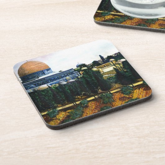 Dome of the Rock, Jerusalem Bier Onderzetter (Linkerzijde)