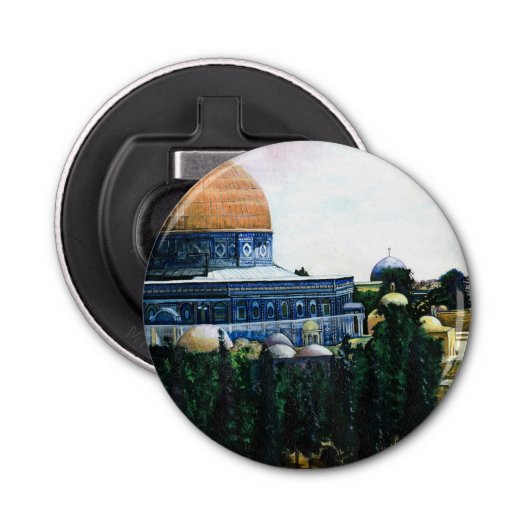 Dome of the Rock, Jerusalem Button Flesopener (Voorkant)