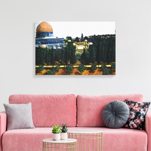 Dome of the Rock, Jerusalem Canvas Afdruk (Insitu (Woonkamer))
