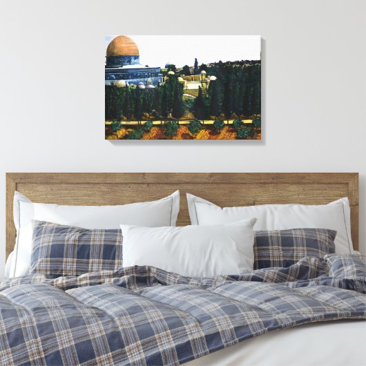 Dome of the Rock, Jerusalem Canvas Afdruk (Insitu (Slaapkamer))