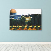 Dome of the Rock, Jerusalem Canvas Afdruk (Insitu (Houten vloer))