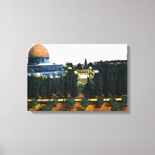 Dome of the Rock, Jerusalem Canvas Afdruk